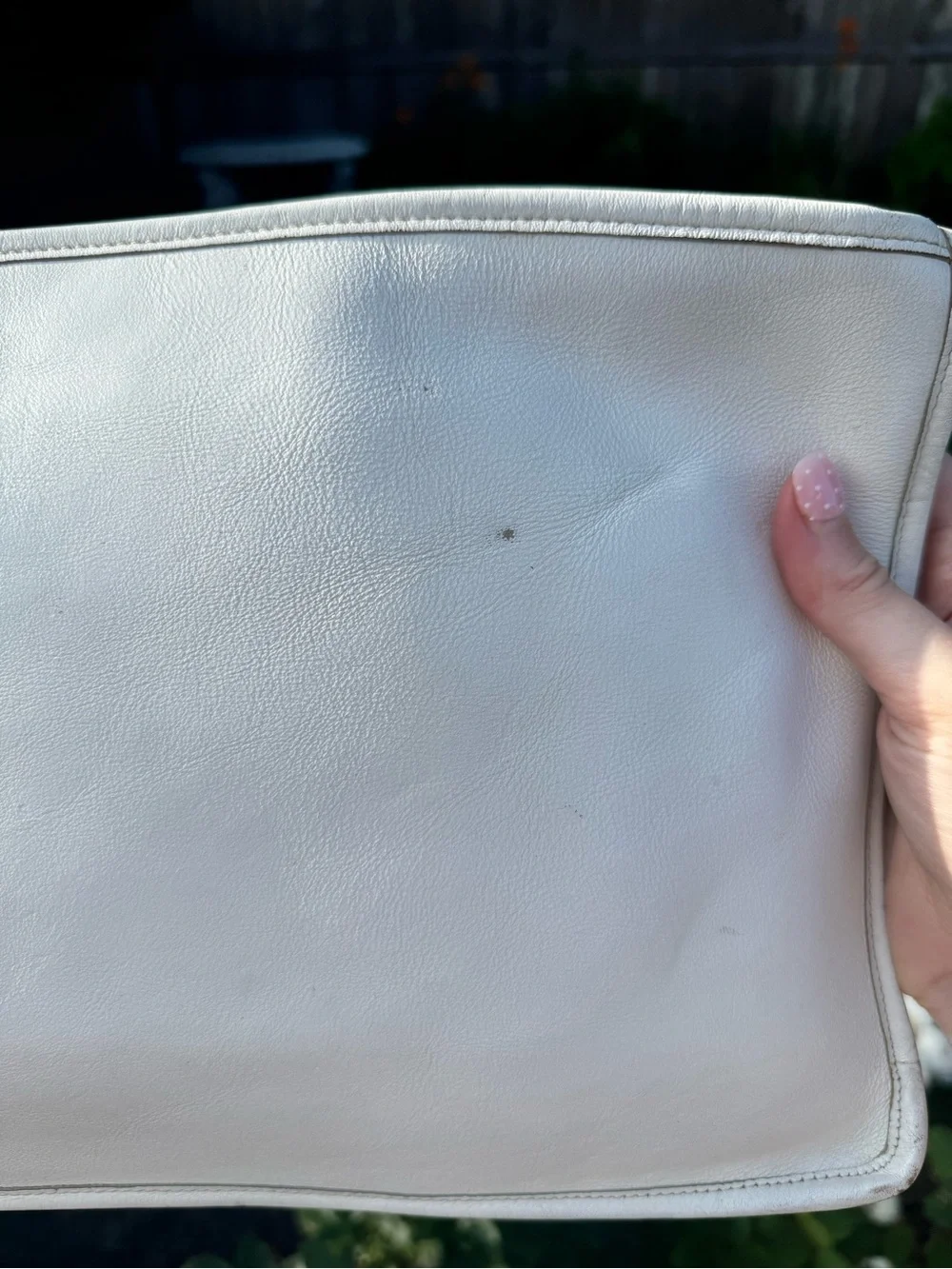 Coach Vintage Large Slim Portfolio Zip Clutch Bag NYC in Bone #9555 HTF